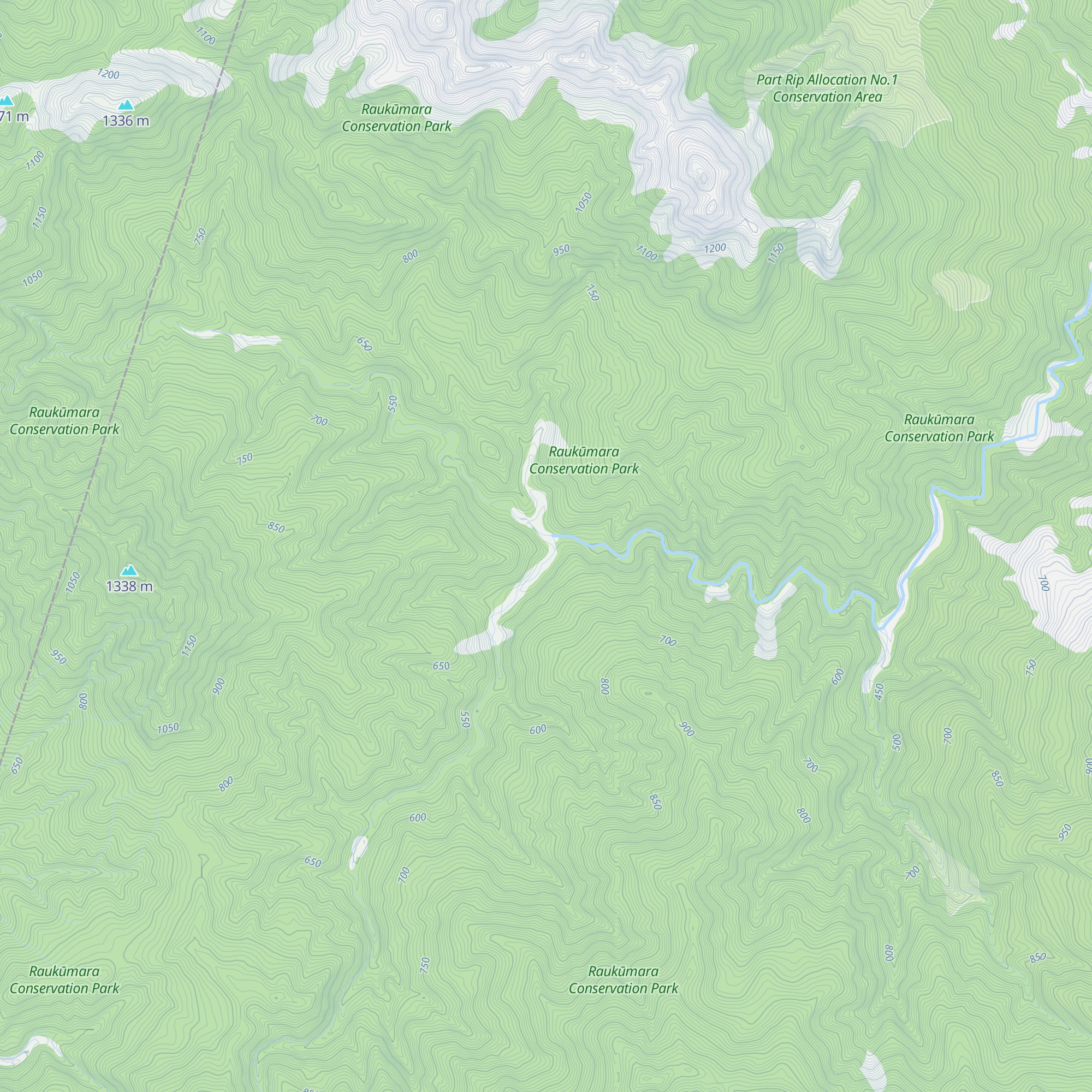 Oronui Hut map