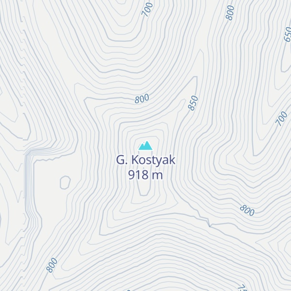 Map of G. Kostyak