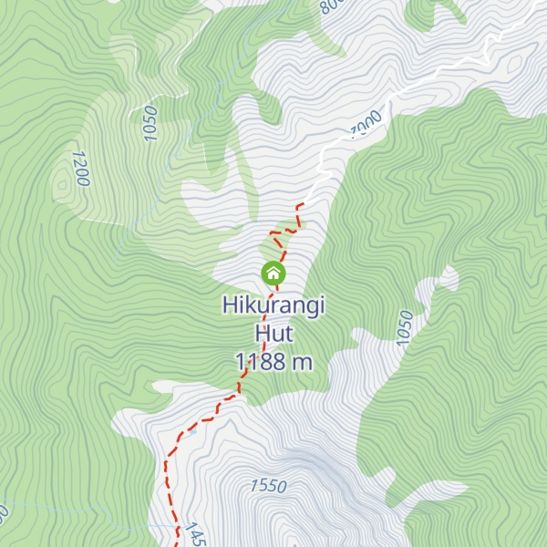 Map of Hikurangi Hut