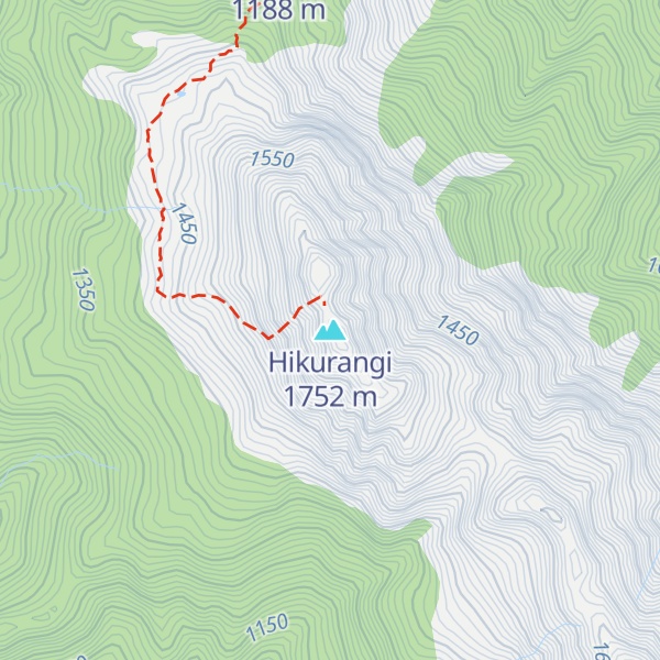 Map of Hikurangi