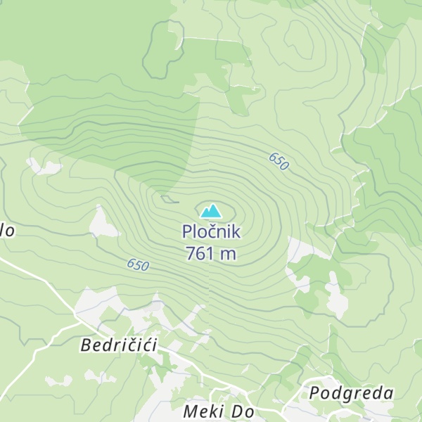 Map of Pločnik
