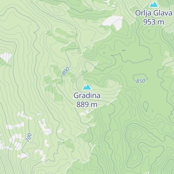 Map of Gradina