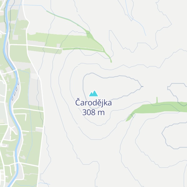 Map of Čarodějka