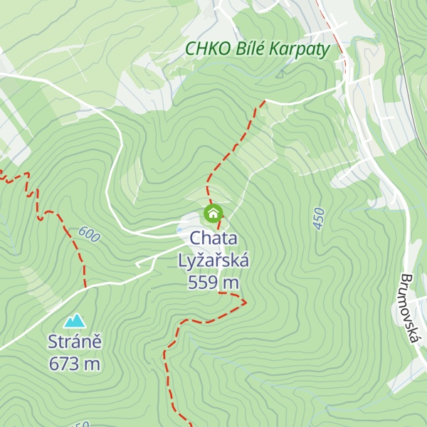 Map of Chata Lyžařská