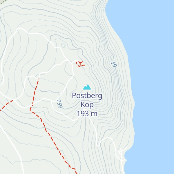 Map of Postberg Kop