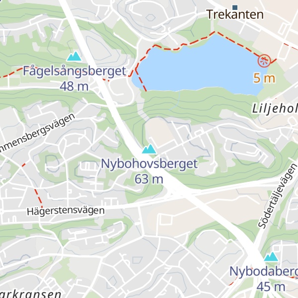 Map of Nybohovsberget