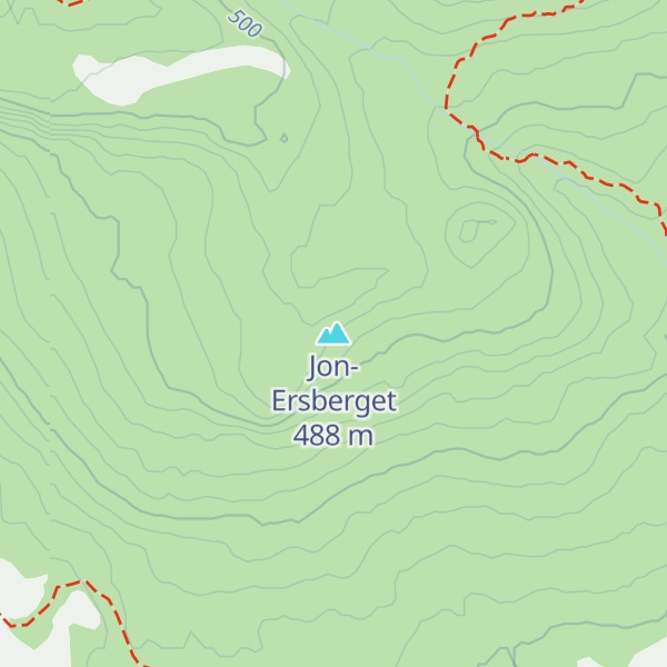 Map of Jon-Ersberget