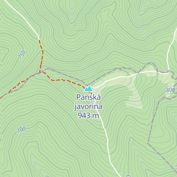 Map of Panská javorina