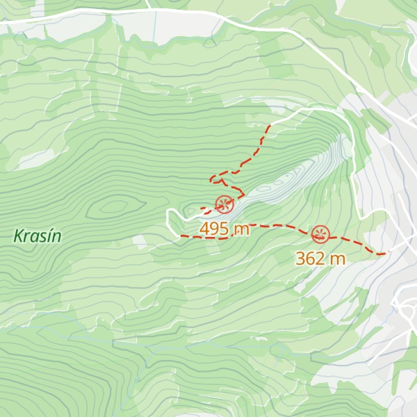 Map of Krasín