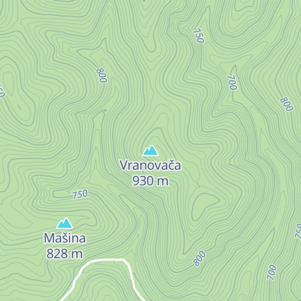 Map of Vranovača