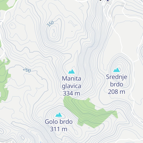 Map of Manita glavica