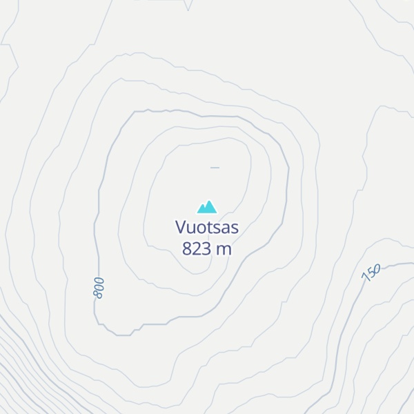 Map of Vuotsas