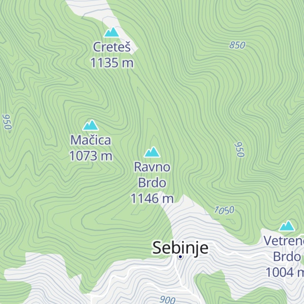 Map of Ravno Brdo