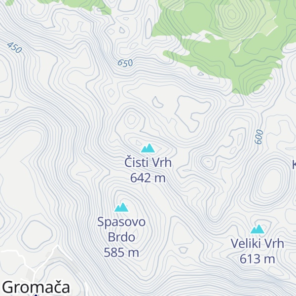 Map of Čisti Vrh