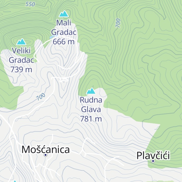 Map of Rudna Glava