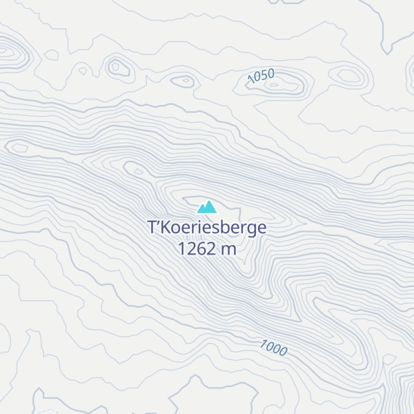 Map of T’Koeriesberge