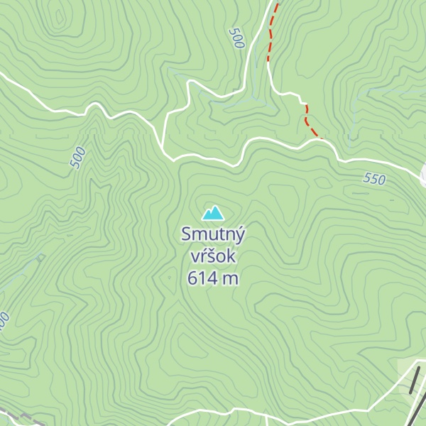 Map of Smutný vŕšok
