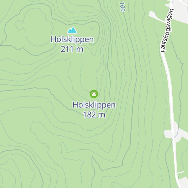 Map of Holsklippen