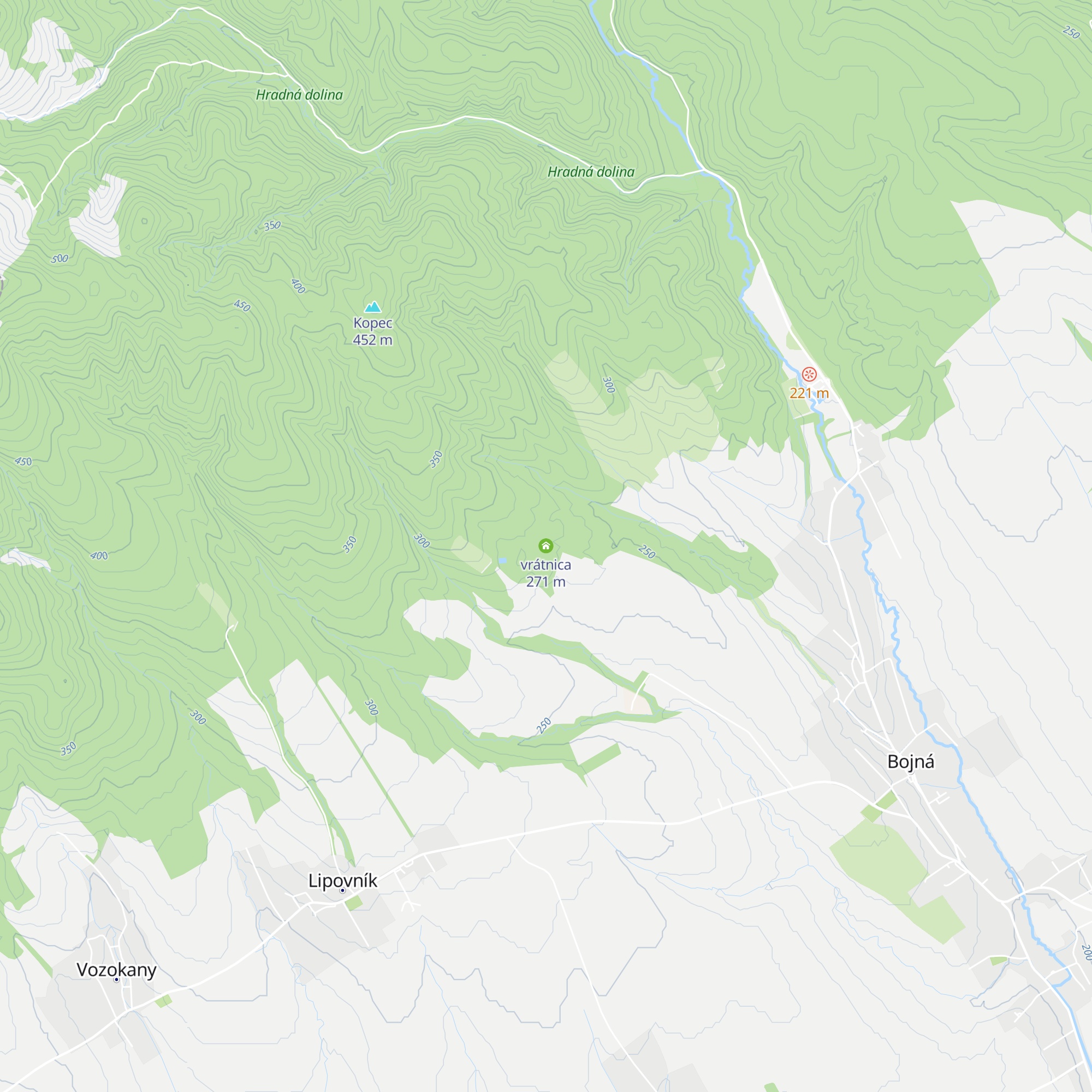 vrátnica map