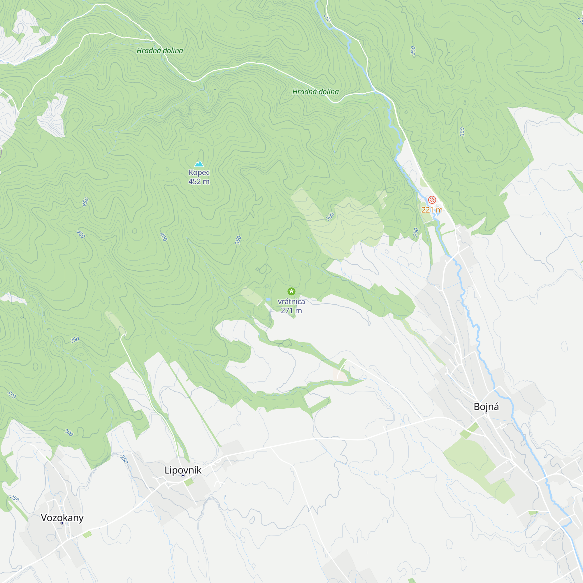 vrátnica map