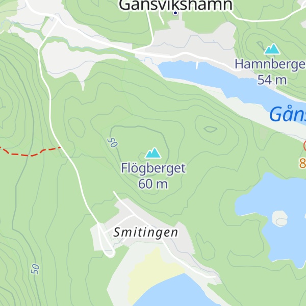 Map of Flögberget