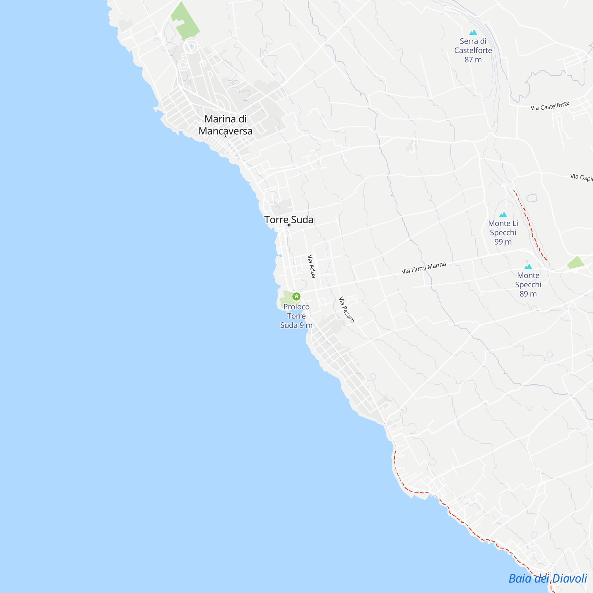 Proloco Torre Suda map
