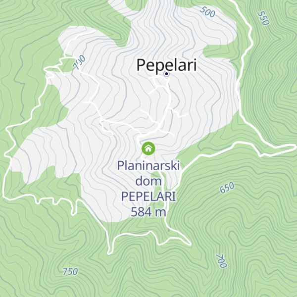 Map of Planinarski dom PEPELARI
