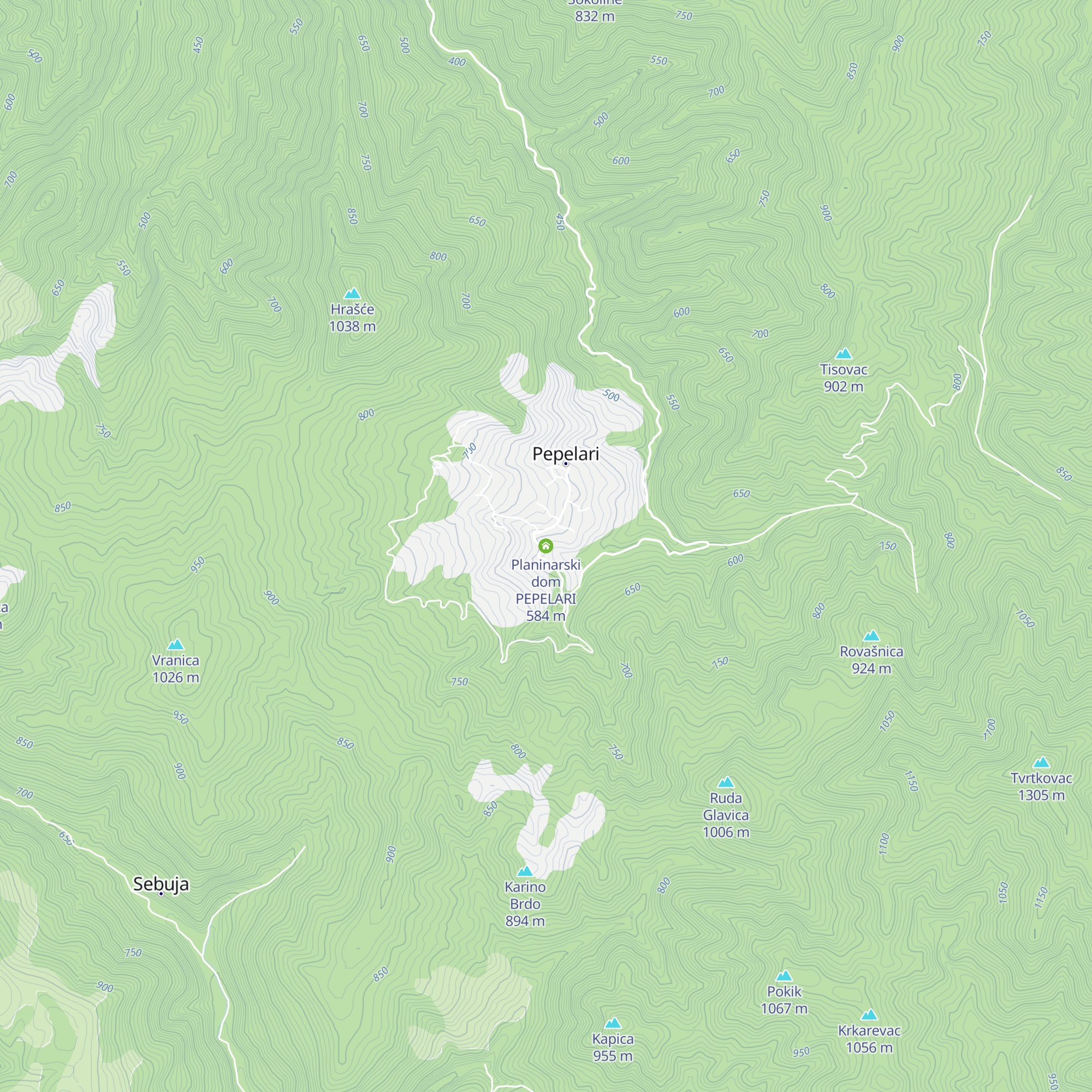 Planinarski dom PEPELARI map