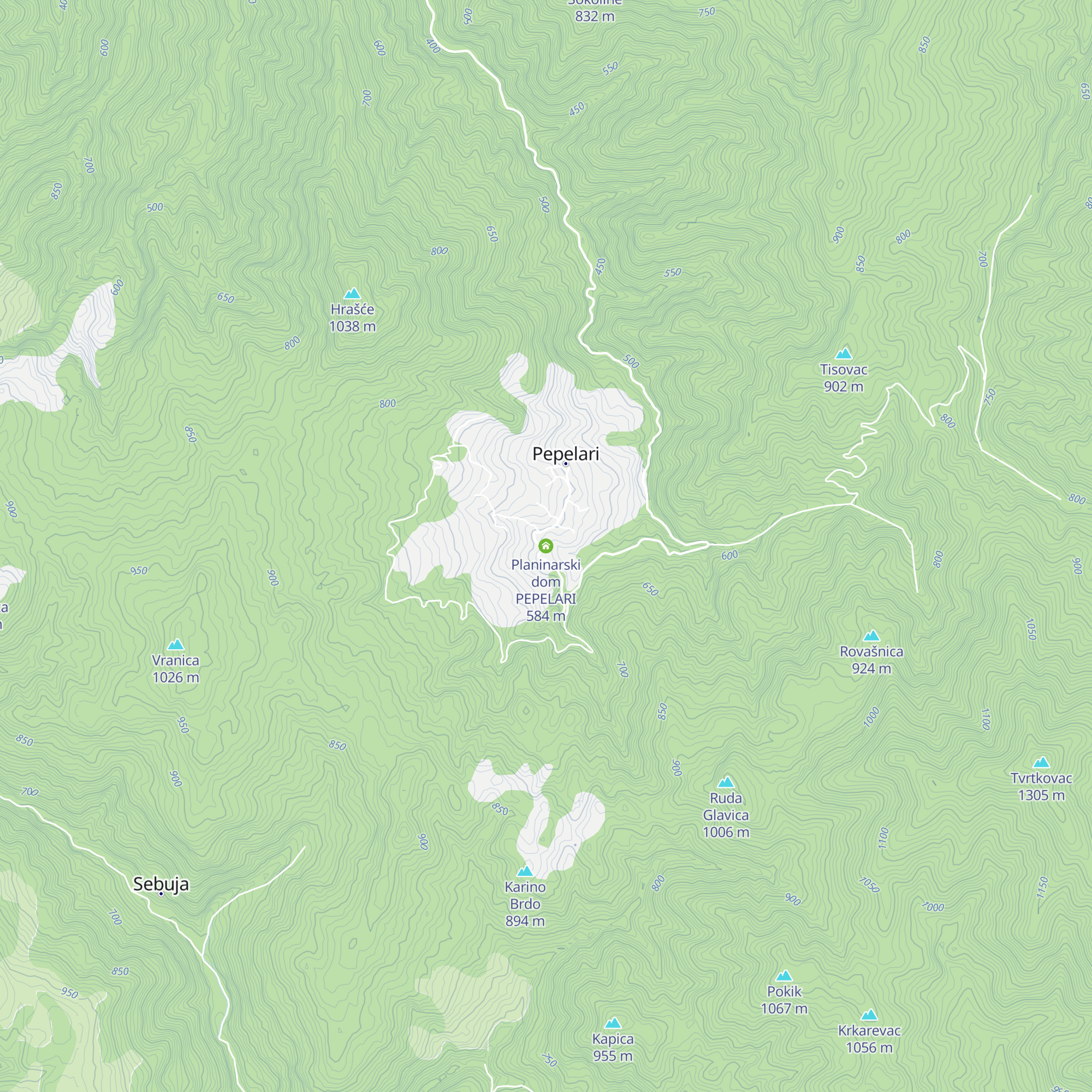 Planinarski dom PEPELARI map