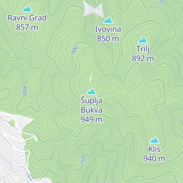 Map of Šuplja Bukva