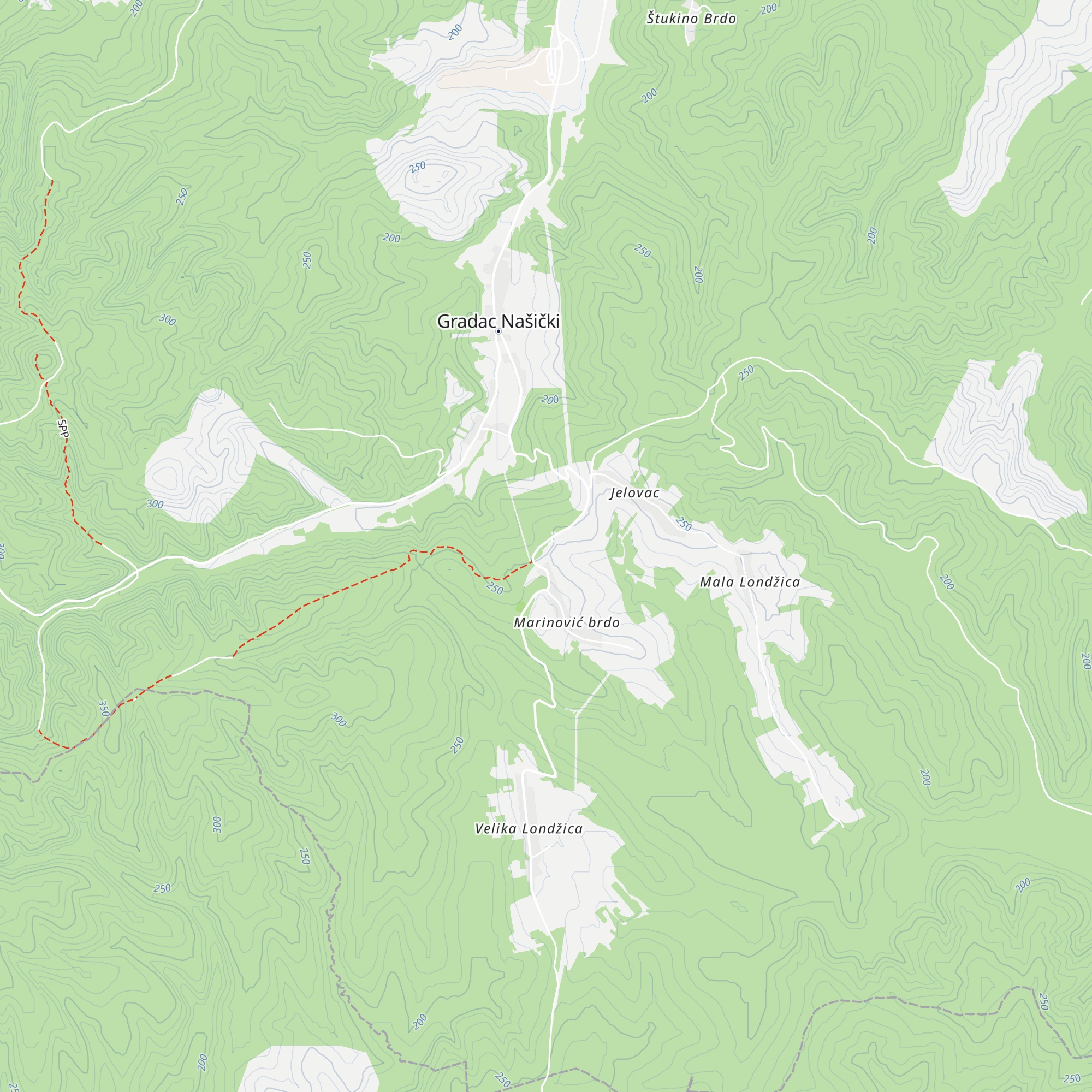 Planinarska kuća "Krndija" map