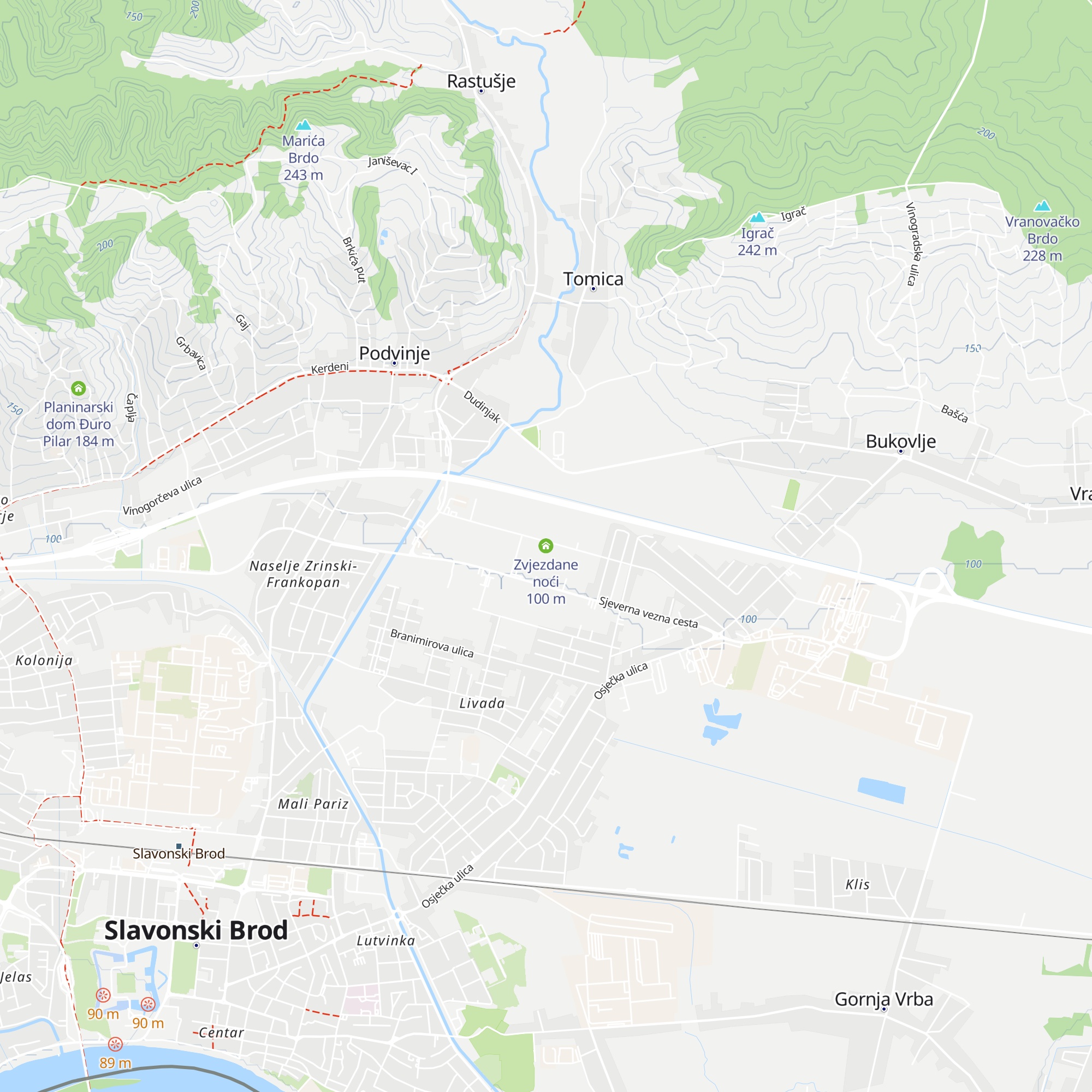 Zvjezdane noći map