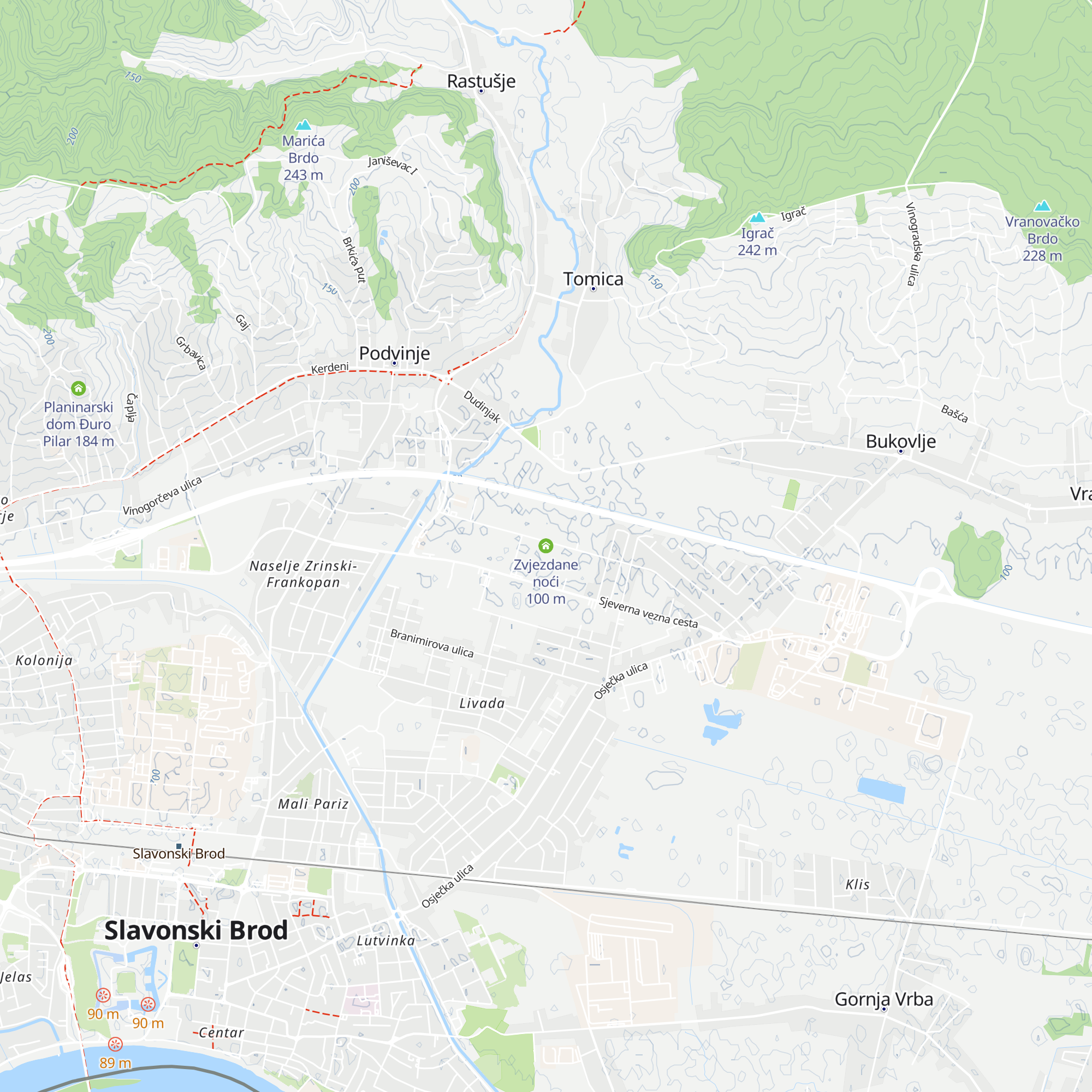 Zvjezdane noći map