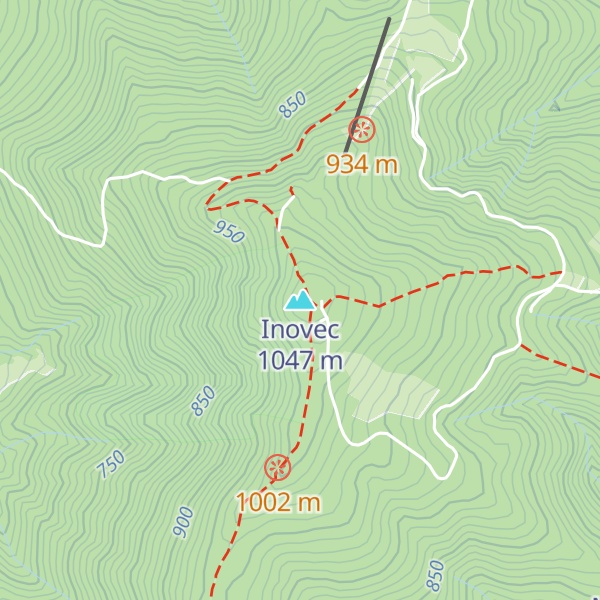 Map of Inovec