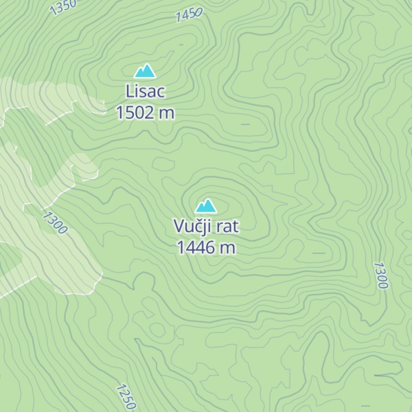 Map of Vučji rat