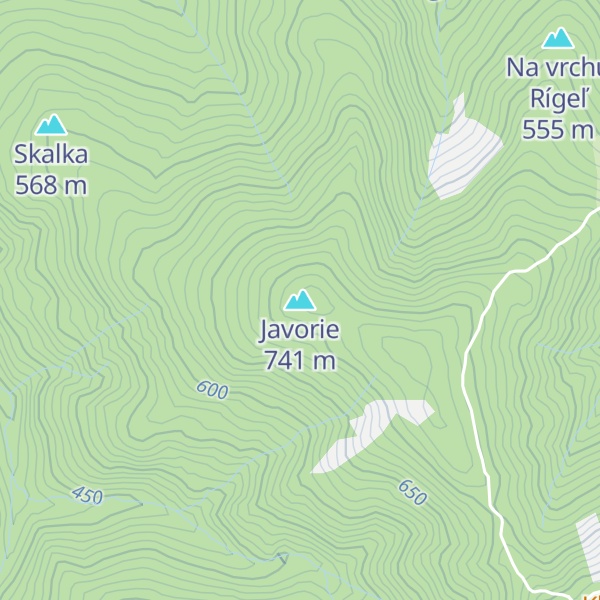 Map of Javorie