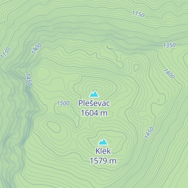 Map of Pleševac