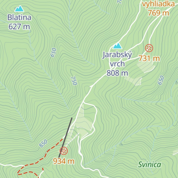 Map of Inovecká chata
