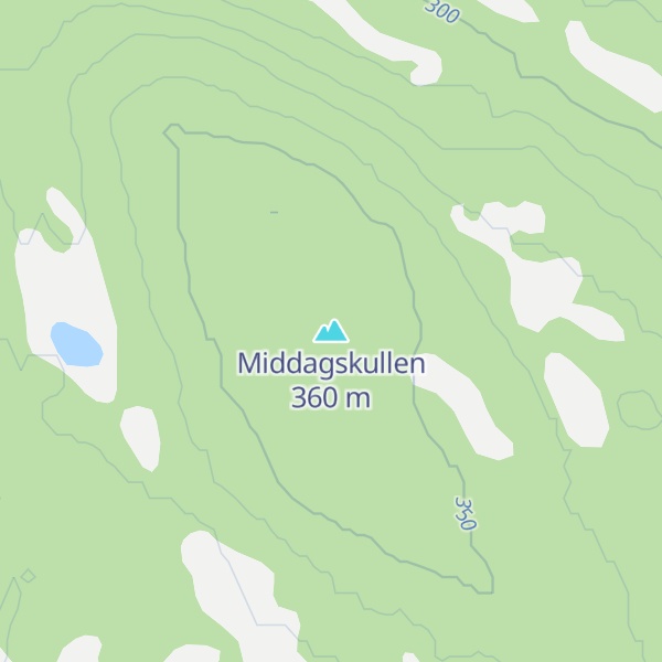 Map of Middagskullen