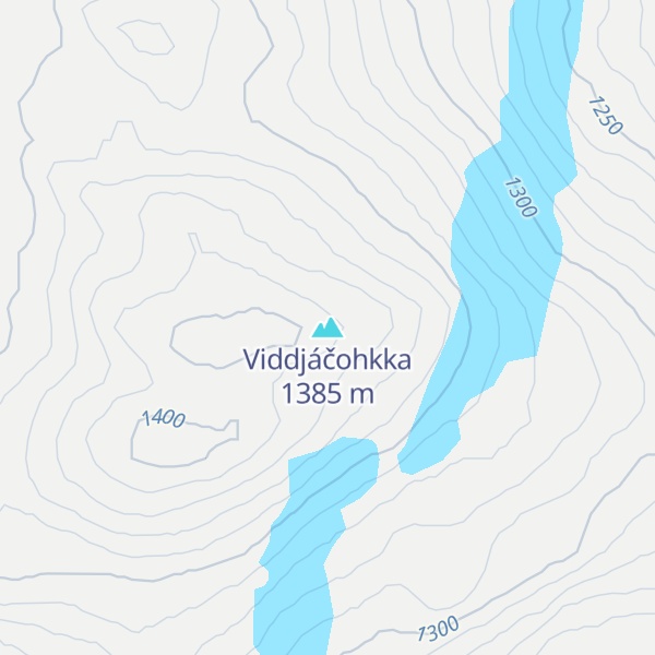 Map of Viddjáčohkka