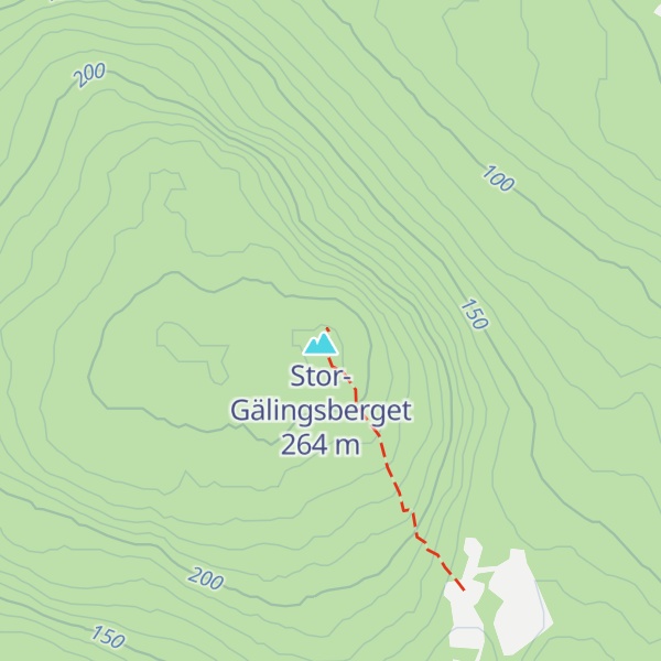 Map of Gälingsstugan