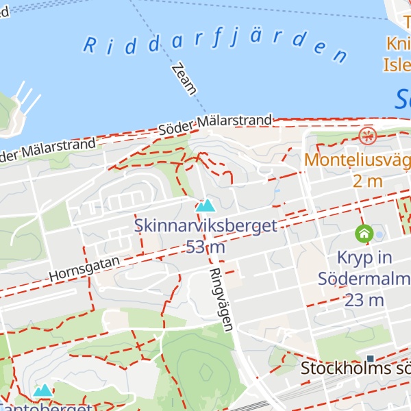 Map of Skinnarviksberget