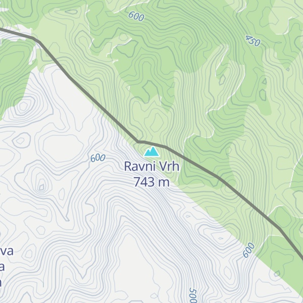 Map of Ravni Vrh