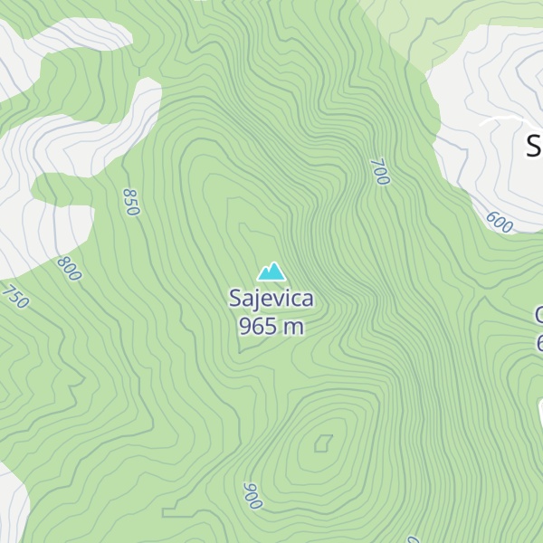 Map of Sajevica