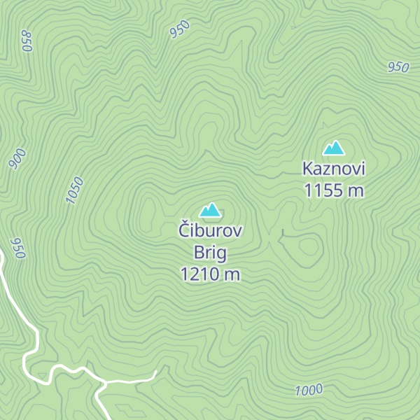 Map of Čiburov Brig