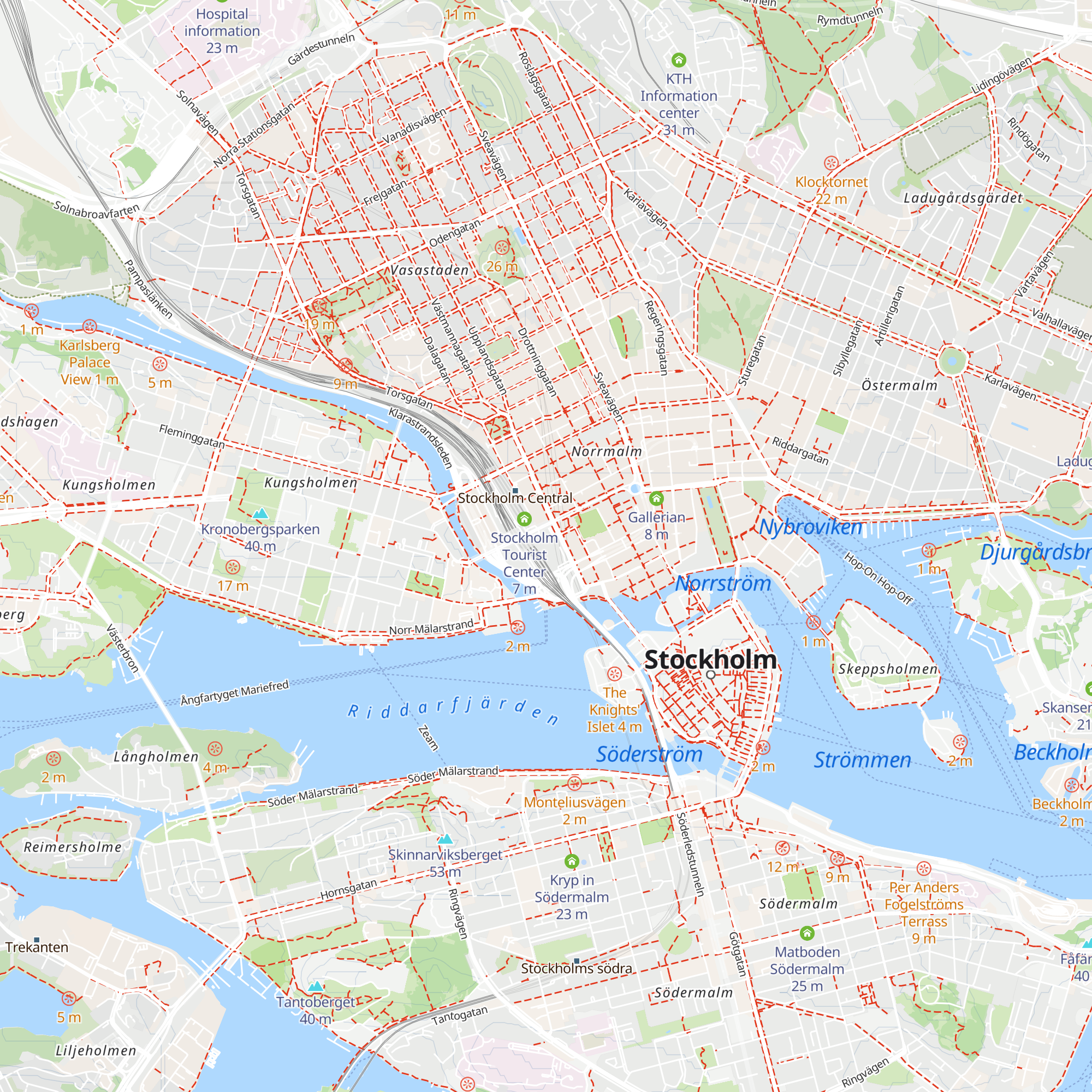 Stockholm Tourist Center map