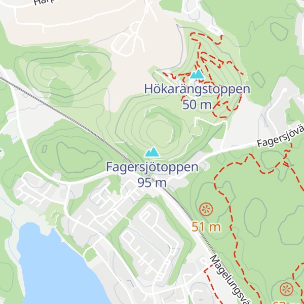 Map of Fagersjötoppen