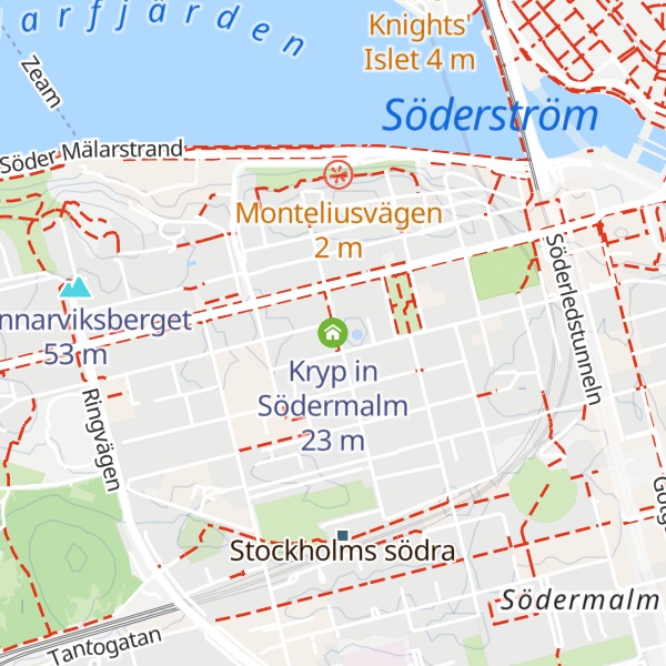 Map of Kryp in Södermalm