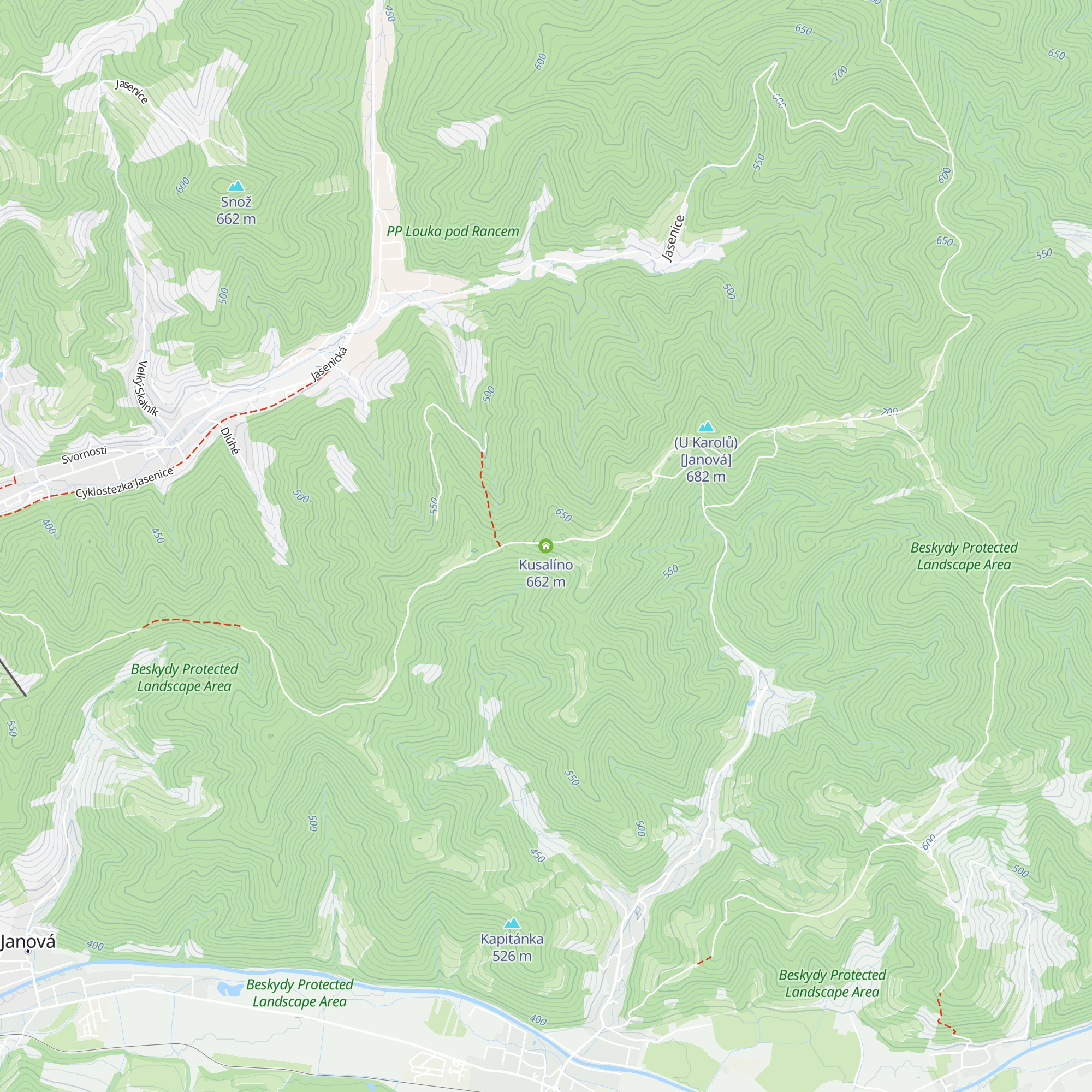 Kusalíno map
