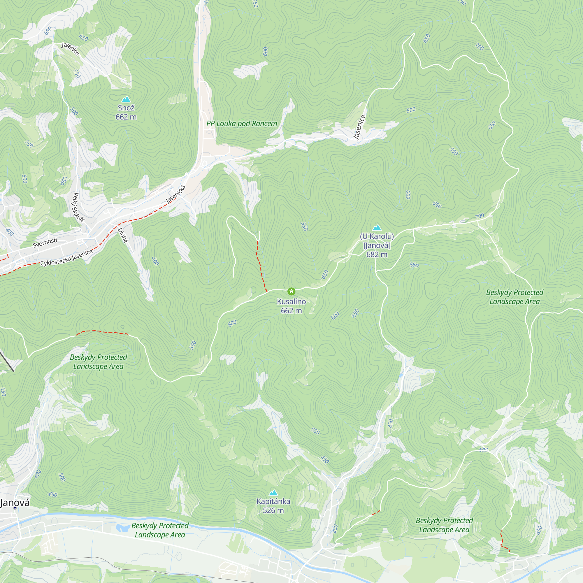 Kusalíno map